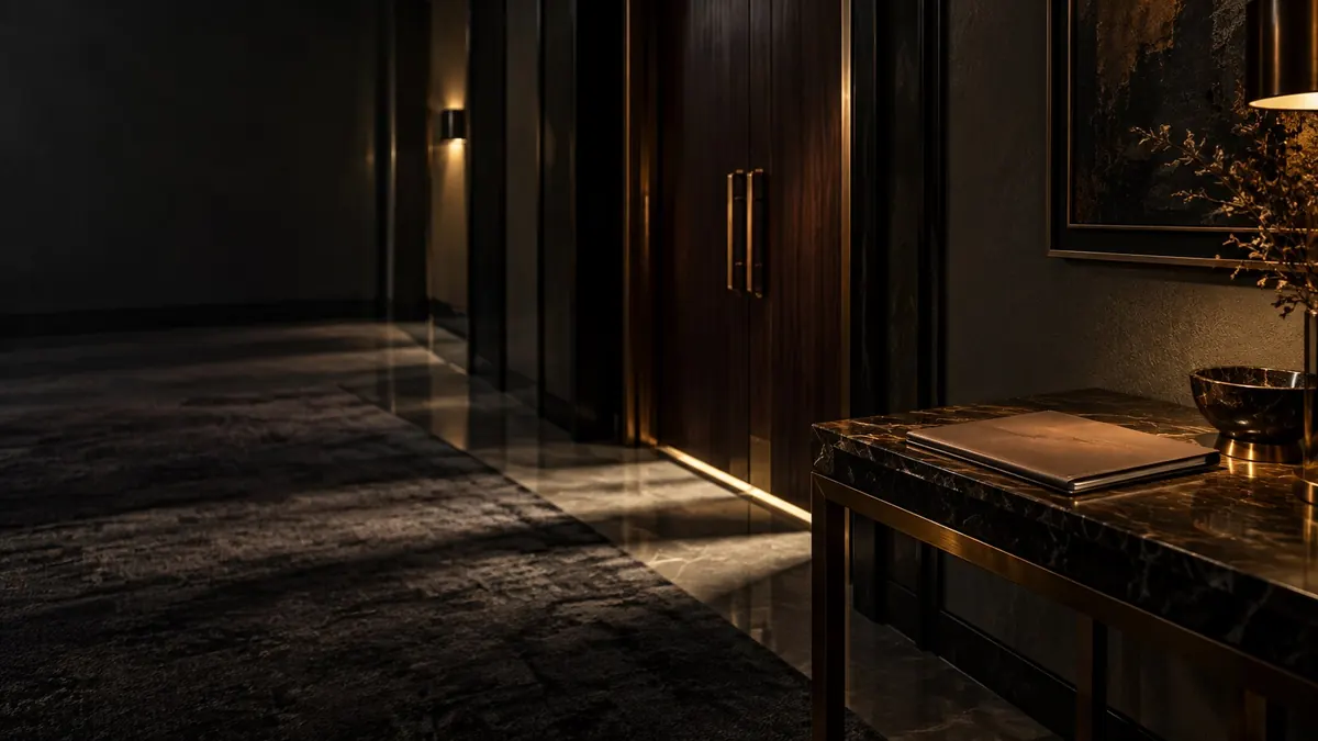A closed door at the end of a dim panelled corridor — duress and undue influence in signing a contract